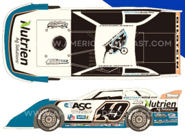 2024 Jonathan Davenport #49 Nutrien - Dirt Late Model 1/64 Diecast