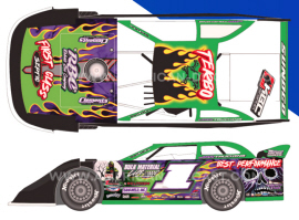 2024 Tyler Erb #1 Eldora Dream - Dirt Late Model 1/64 Diecast