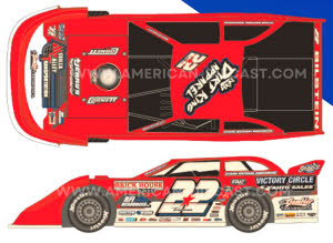 2025 Drake Troutman #22 Dirt Late Model 1/64 Diecast
