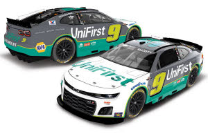 2025 Chase Elliott #9 UniFirst - Darlington Throwback 1/24 Diecast