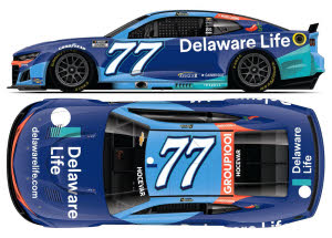 2025 Carson Hocevar #77 Delaware Life 1/24 Diecast