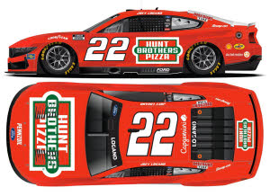 2025 Joey Logano #22 Hunt Brothers Pizza Red 1/24 Diecast