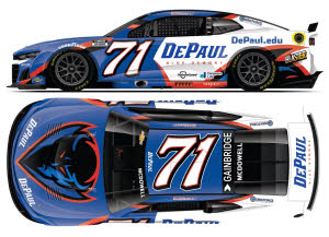 2025 Michael McDowell #71 DePaul University 1/24 Diecast