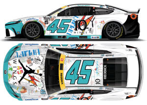 2025 Tyler Reddick #45 Jordan Brand Charlotte 1/24 Diecast