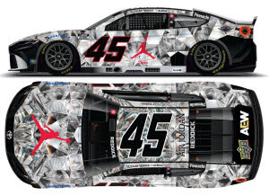 2025 Tyler Reddick #45 Jordan Brand Crystal 1/24 Diecast