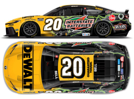 2025 Christopher Bell #20 DEWALT / Interstate Batteries 1/24 Diecast