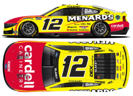 2025 Ryan Blaney #12 Menards 1/24 Diecast