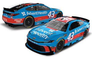 2026 Erik Jones #43 AdventHealth - Darlington Throwback 1/24 Diecast