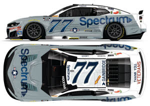 2026 Carson Hocevar #77 Spectrum Patriotic 1/24 Diecast