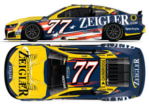 2026 Carson Hocevar #77 Zeigler Patriotic 1/24 Diecast