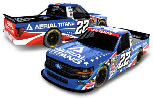 2026 Josh Reaume #22 Aerial Titans NASCAR Truck 1/24 Diecast