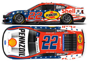 2026 Joey Logano #22 Shell-Pennzoil Stars and Stripes 1/24 Diecast