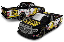 2021 John Hunter Nemechek #4 ROMCO - Texas Win / Raced Truck 1/24 Diecast