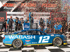 2024 Ryan Blaney #12 WABASH - Pocono Win / Raced 1/24 Diecast