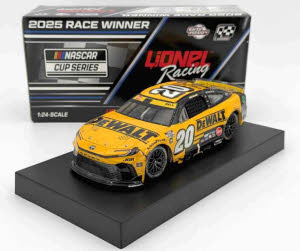2025 Christopher Bell #20 DEWALT - Bristol Win / Raced 1/24 Diecast