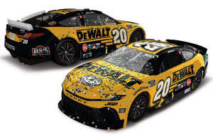 2025 Christopher Bell #20 DEWALT - COTA Win / Raced 1/24 Diecast