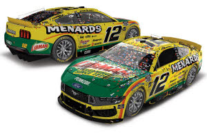 2025 Ryan Blaney #12 Menards / Libman - New Hampshire Win / Raced 1/24 Diecast