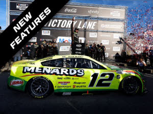 2025 Ryan Blaney #12 Menards / Libman - New Hampshire Win / Raced 1/64 Diecast