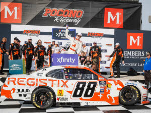 2025 Connor Zilisch #88 Registix - Pocono Win / Raced 1/24 Diecast