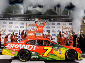 2026 Justin Allgaier #7 BRANDT - Nashville Win / Raced 1/24 Diecast