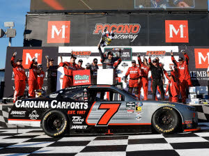 2026 Justin Allgaier #7 Carolina Carports - Pocono Win / Raced 1/24 Diecast
