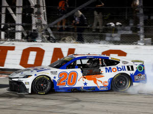 2026 Christopher Bell #20 Mobil 1 - Darlington Win / Raced 1/64 Diecast