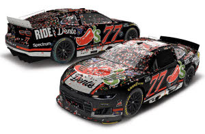 2026 Carson Hocevar #77 Chili's Ride the 'Dente - Talladega Win / Raced 1/24 Diecast