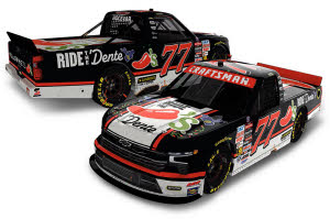 2026 Carson Hocevar #77 Chili's Ride the 'Dente - Texas Win / Raced Truck 1/24 Diecast