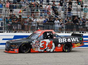 2026 Layne Riggs #34 Bare Knuckle Boxing - New Hampshire Win / Raced Truck 1/24 Diecast
