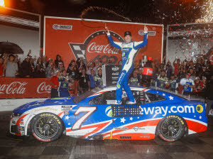 2026 Daniel Suarez #7 Freeway Insurance Patriotic - Coke 600 Win / Raced 1/24 Diecast