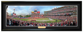 Los Angeles Angels / Opening Day at Angel Stadium - Framed Panoramic