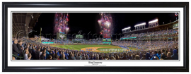 Chicago Cubs 2017 Opening Night at Wrigley Field - Framed Panoramic