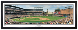 Baltimore Orioles / Whos at Bat? Camden Yards - Framed Panoramic