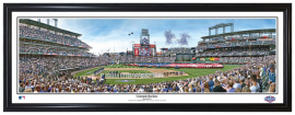 Colorado Rockies 2016 Opening Day at Coors Field - Framed Panoramic
