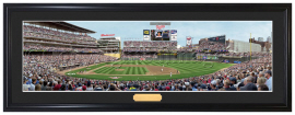 Minnesota Twins / First Pitch at Target Field - Framed Panoramic